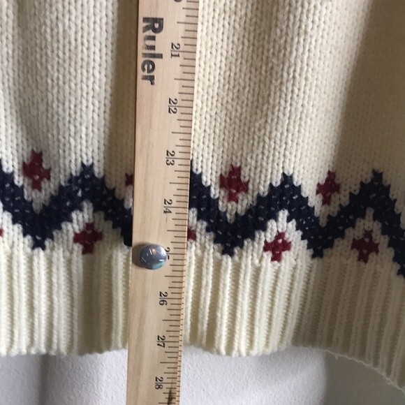 vtg gimbels cable knit pullover sweater 100% acrylic size XL cozy soft - Picture 11 of 12